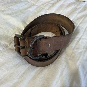 Allsaints Brown Leather Belt Size 32
